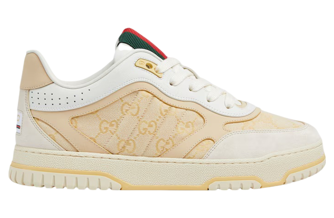 Gucci Re-Web Trainer Light Beige Canvas