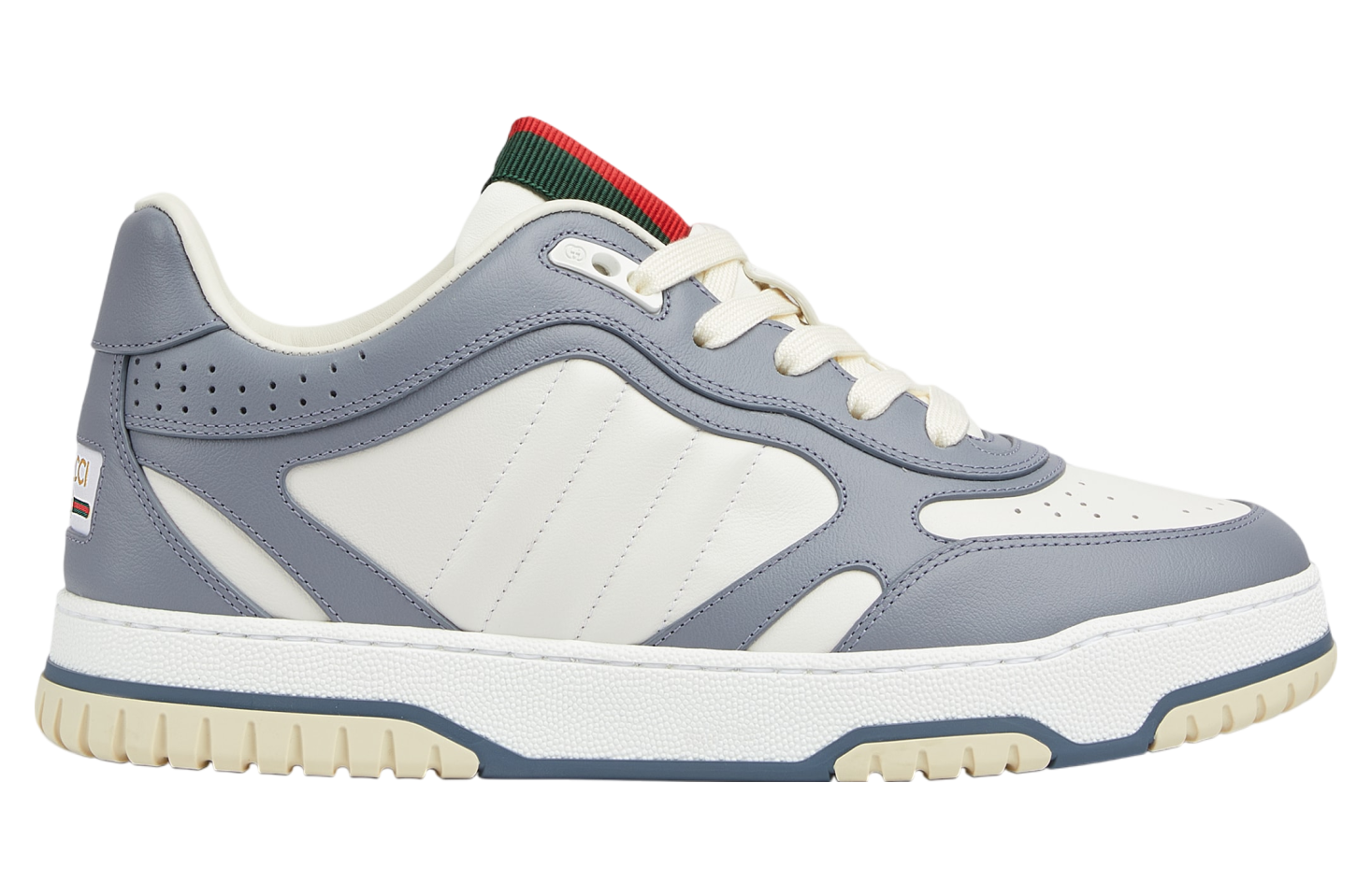 Gucci Re-Web White / Grey Leather