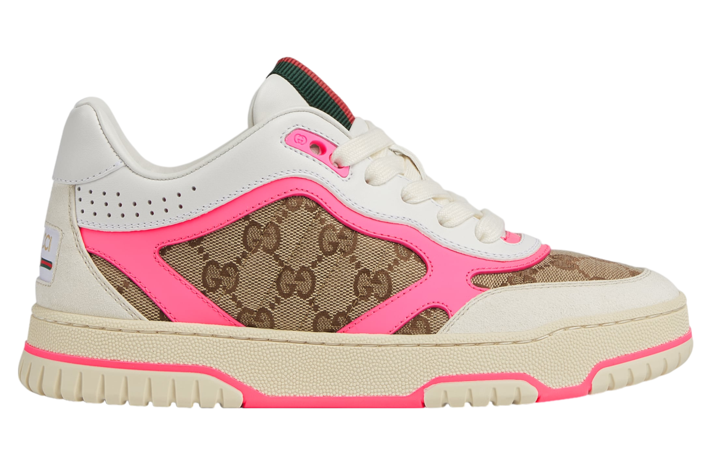 Gucci Re-Web WMNS Beige / Ebony Gg Canvas / Fuchsia