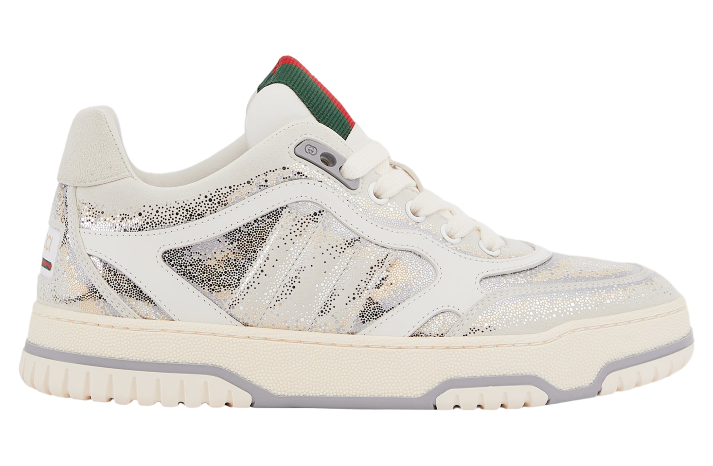 Gucci Re-Web WMNS Gradient White / Grey Glitter Leather