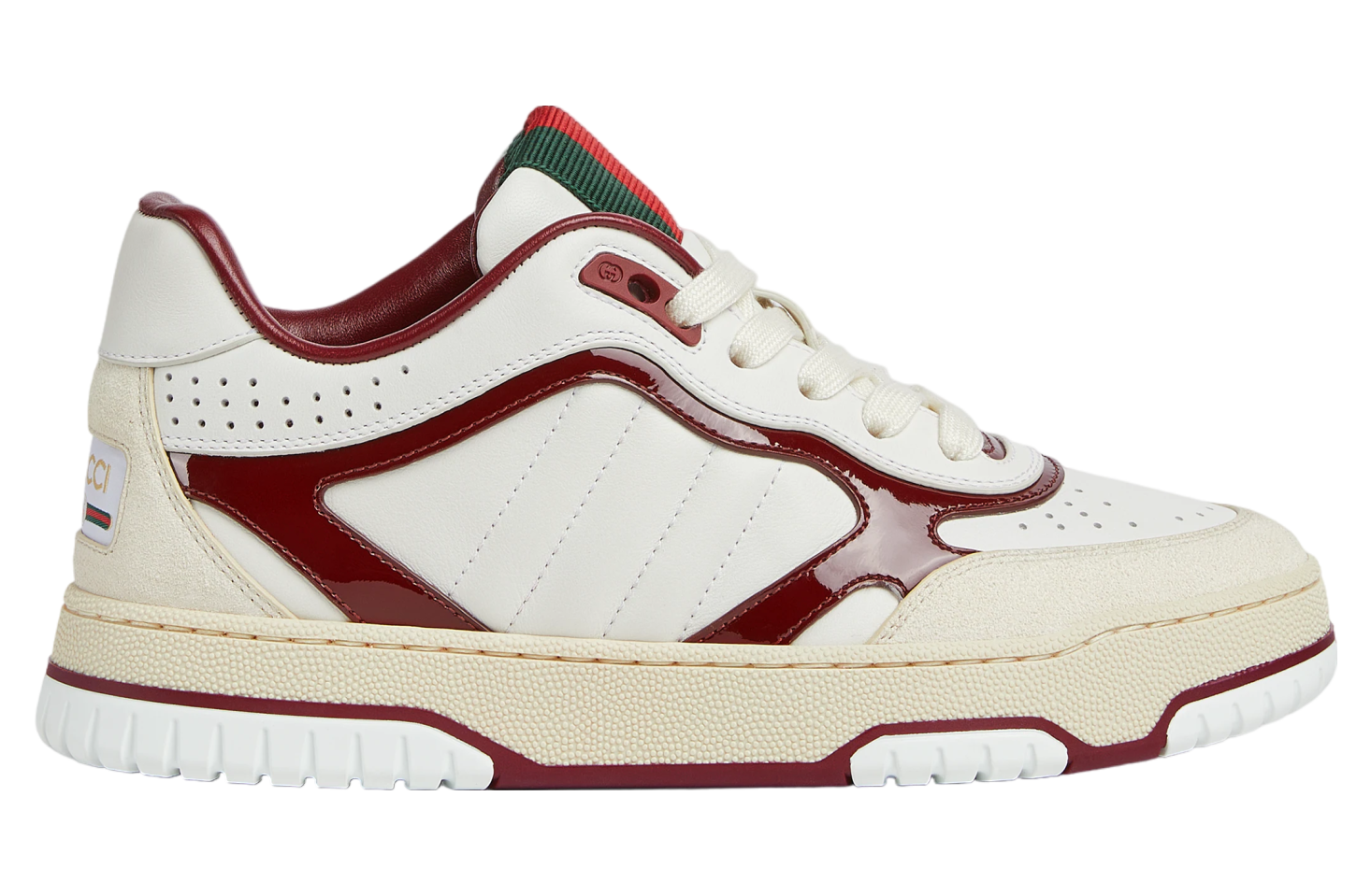 Gucci Re-Web WMNS White Leather / Burgundy