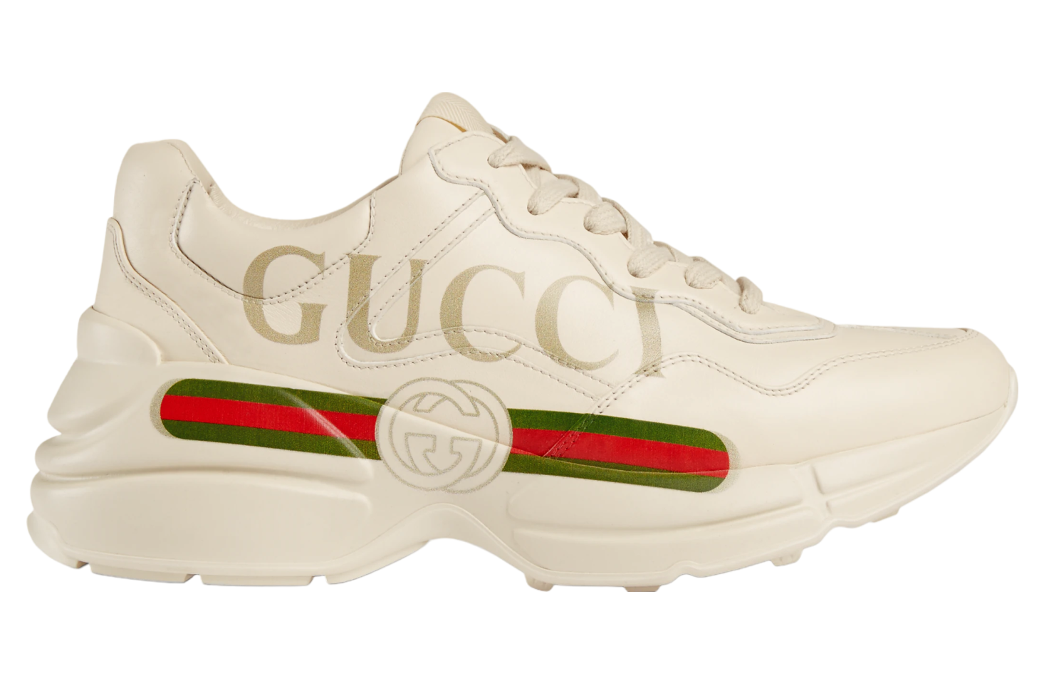 Gucci Rhyton With Logo WMNS Ivory Leather