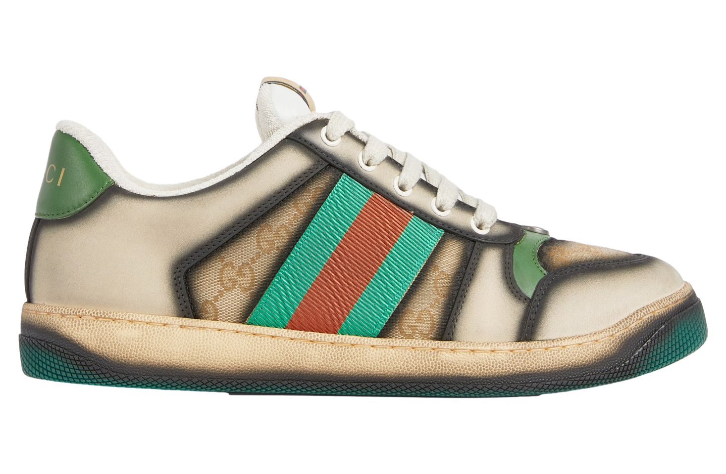 Gucci Serigraphy Screener Dark Blue / Beige Gg Canvas