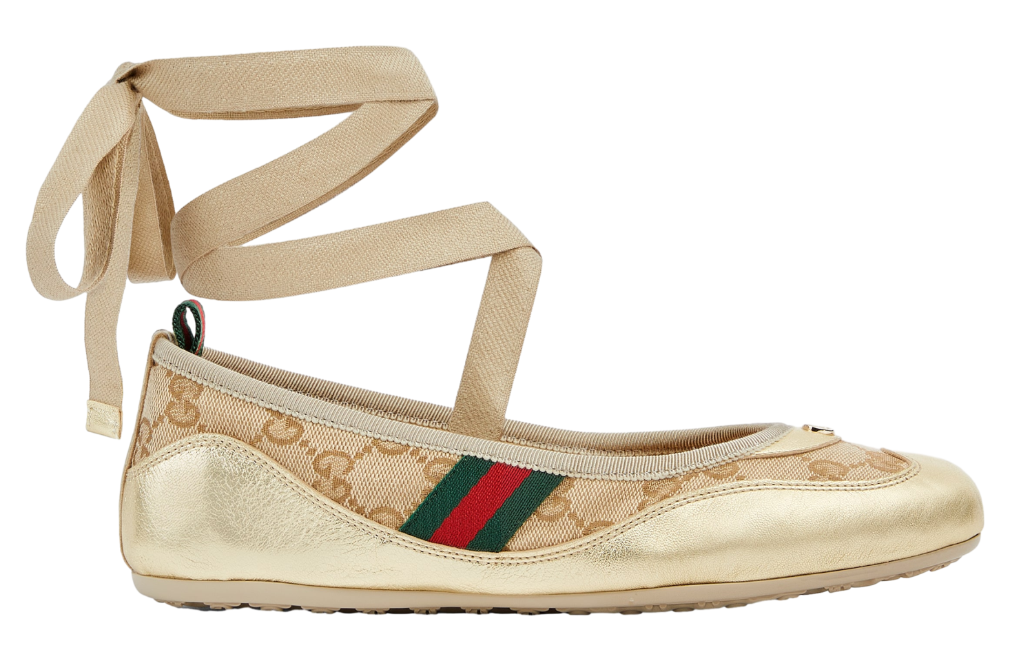 Gucci Shift Ballerina WMNS Beige / Brown Gg Canvas
