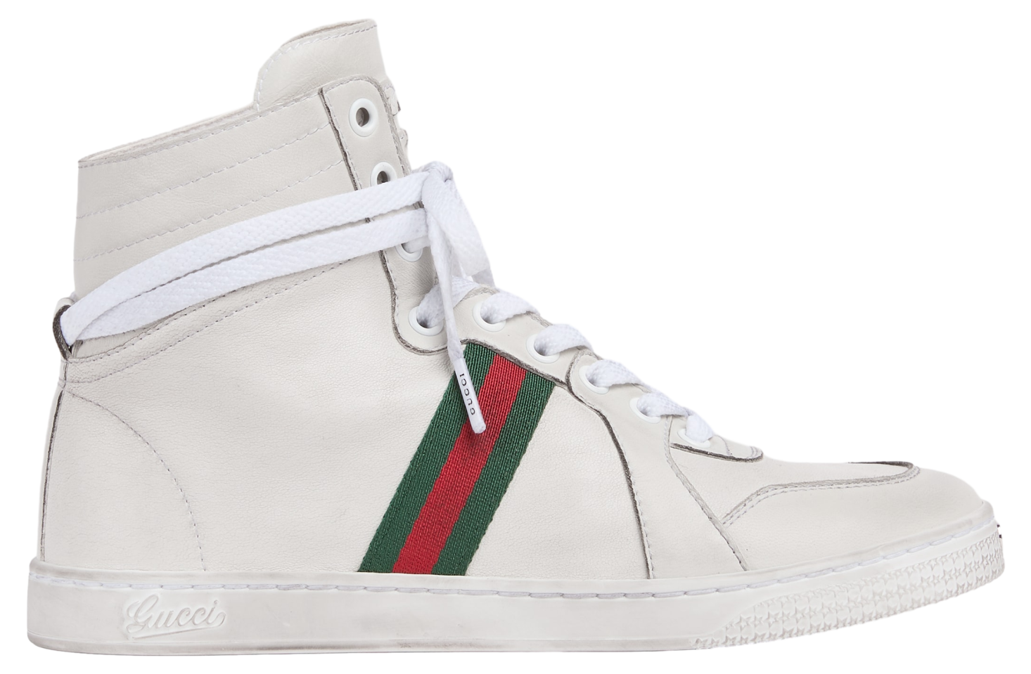 Gucci Stretch High WMNS White Leather