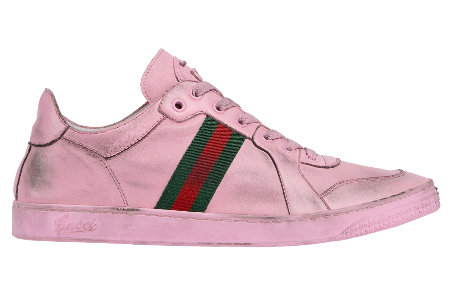 Gucci Stretch Low Pink Leather