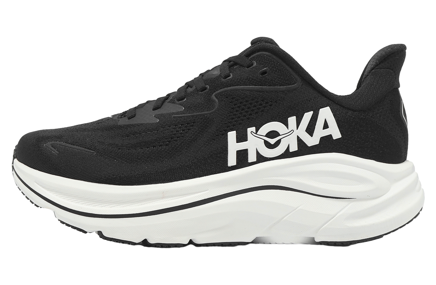 Hoka Clifton 10 2E Wide Black / White