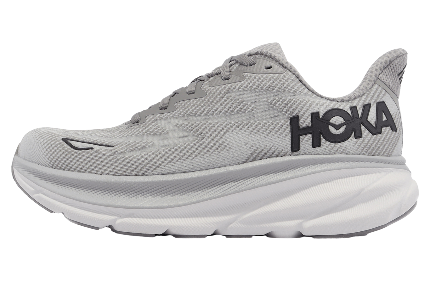 Hoka Clifton 9 2E Wide Grey / Black