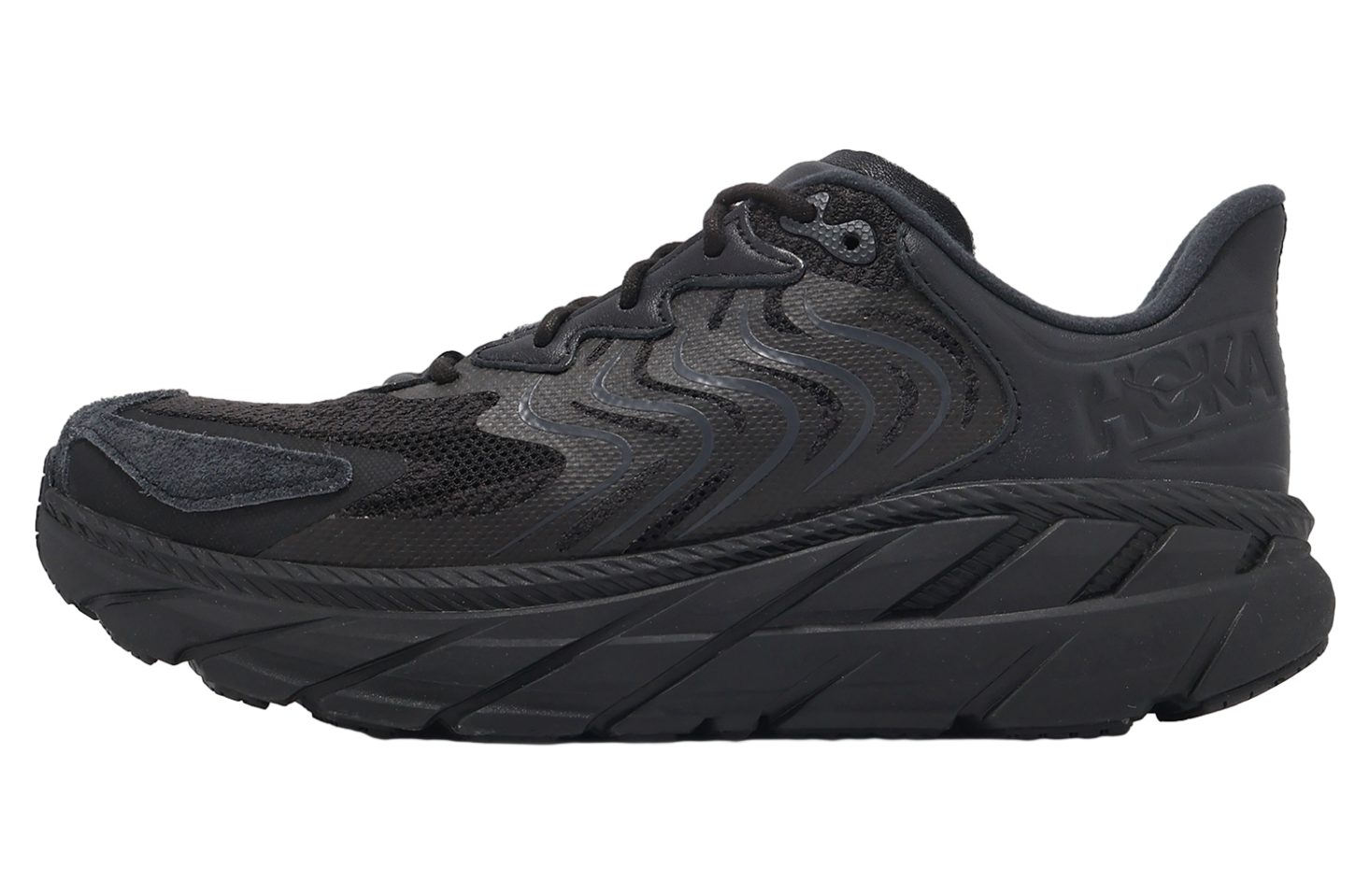 Hoka Clifton LS Black / Asphalt Ash