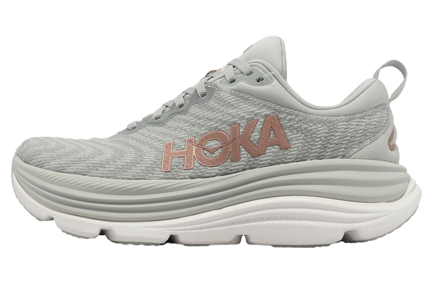 Hoka Gaviota 5 D Wide WMNS Mist Gray / Rose Gold