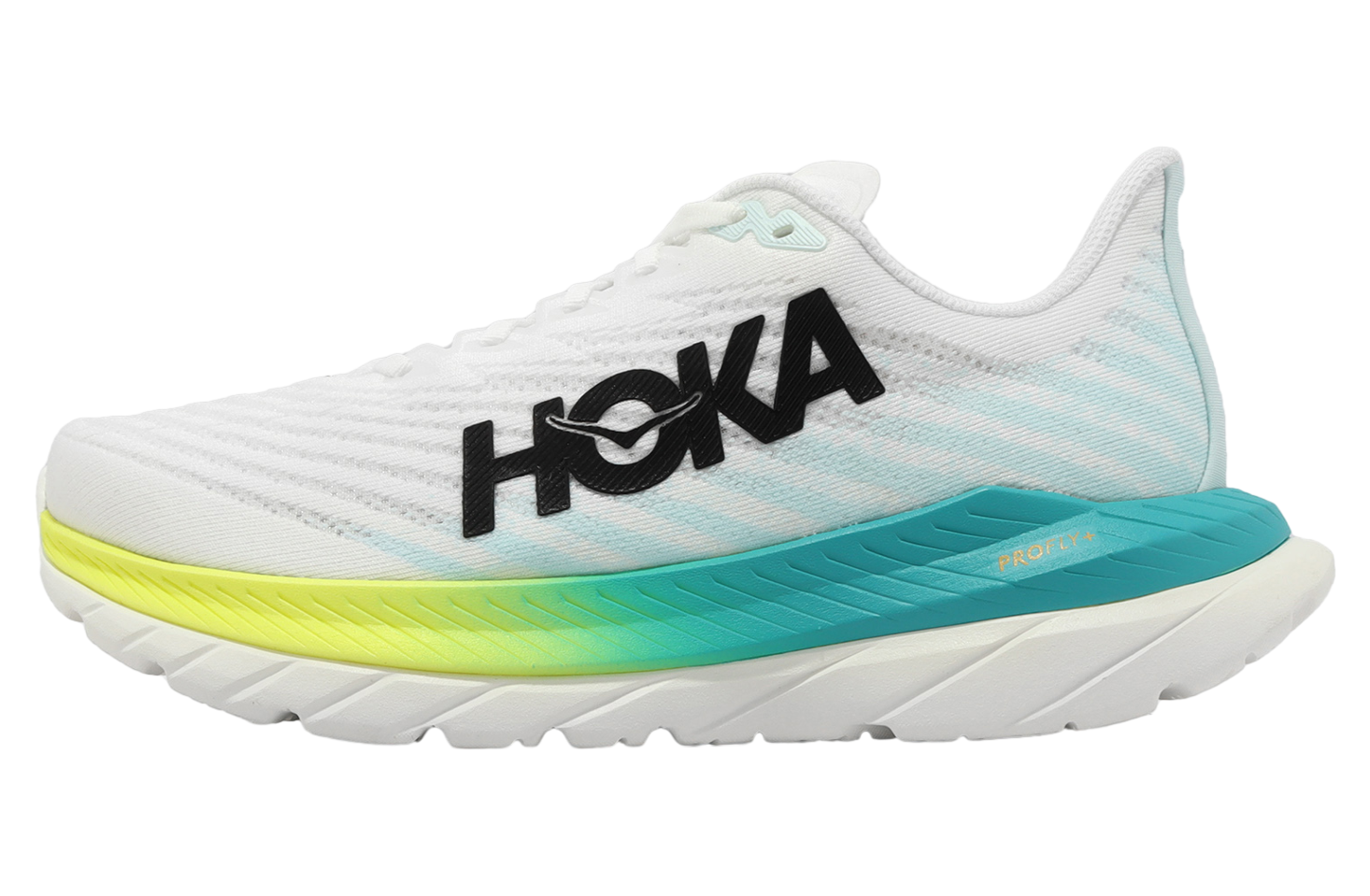 Hoka Mach 5 2E Wide White / Green