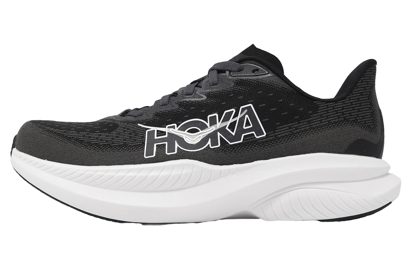 Hoka Mach 6 2E Wide Black / White