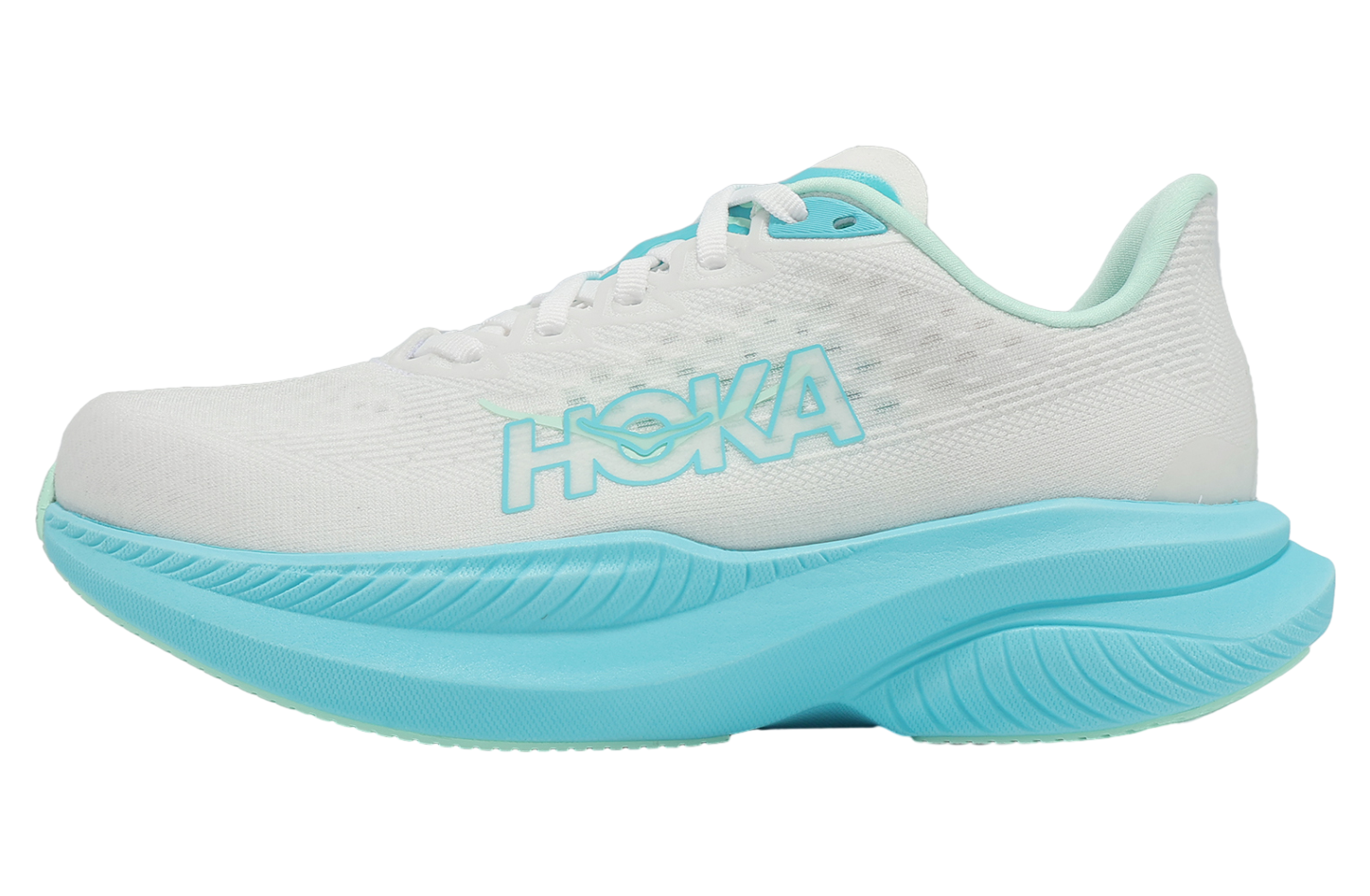 Hoka Mach 6 D Wide WMNS White / Blue