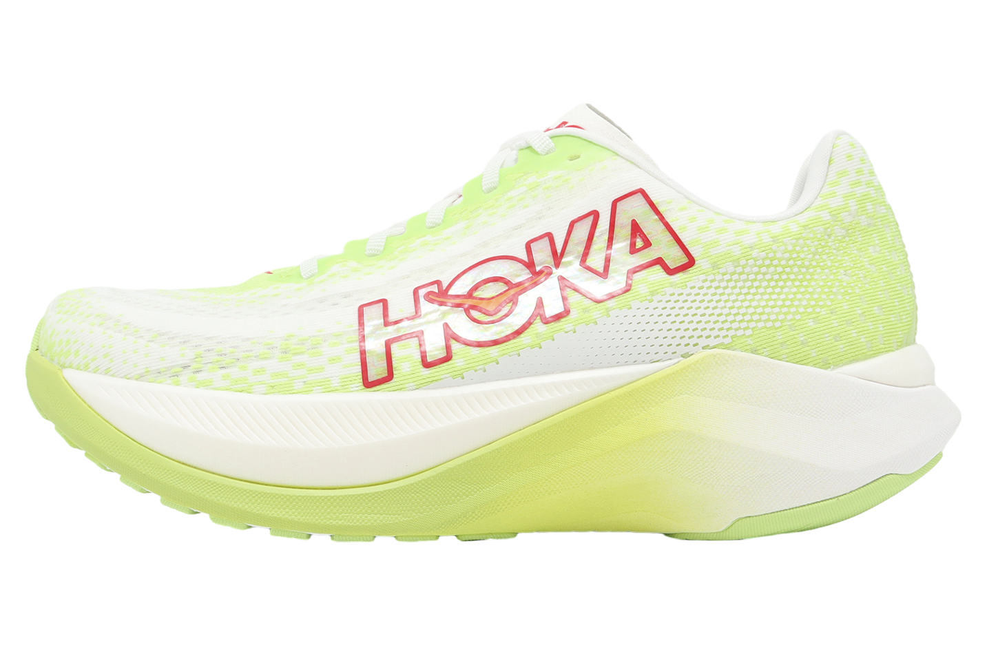 Hoka Mach X Lettuce / White