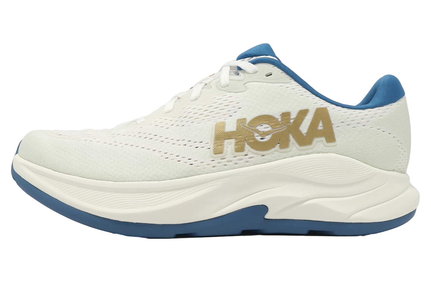 Hoka Rincon 4 2E Wide Frost / Gold