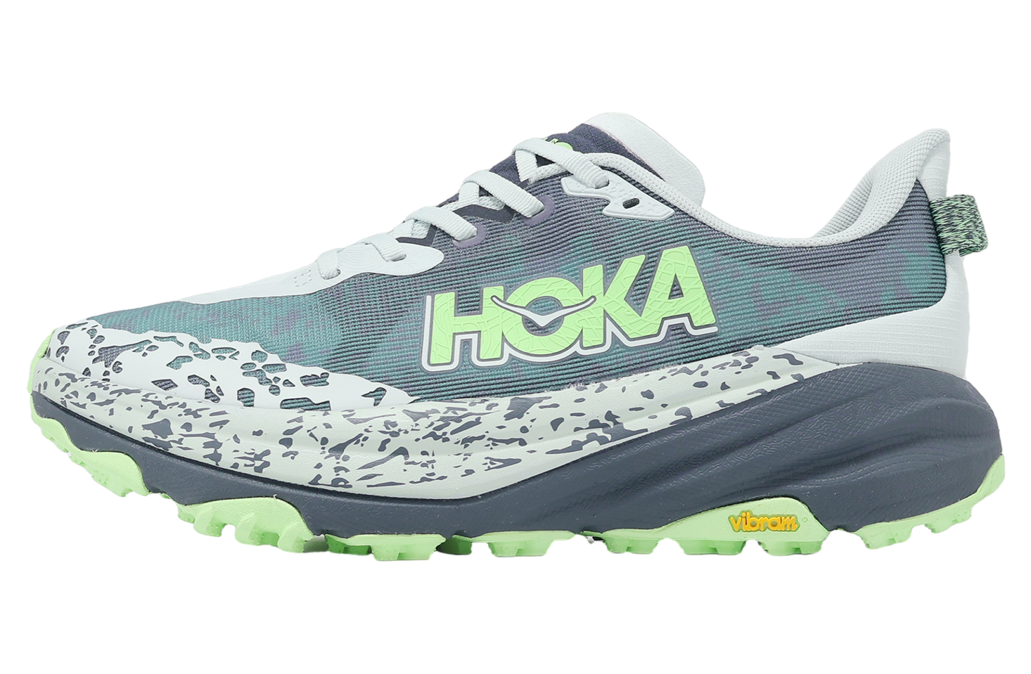 Hoka Speedgoat 6 2E Wide Blue / Green