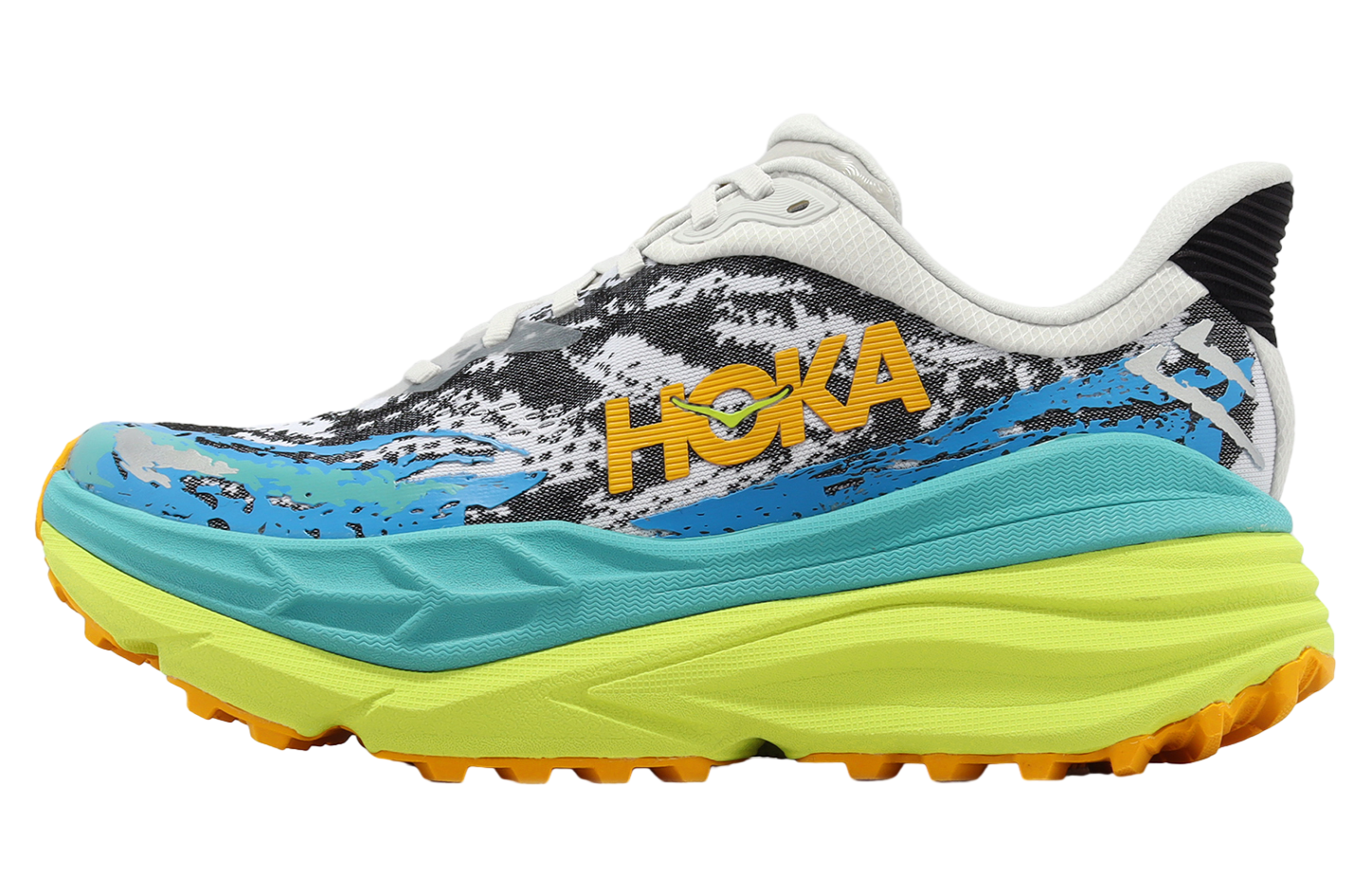Hoka Stinson 7 White / Evening Primrose Yellow