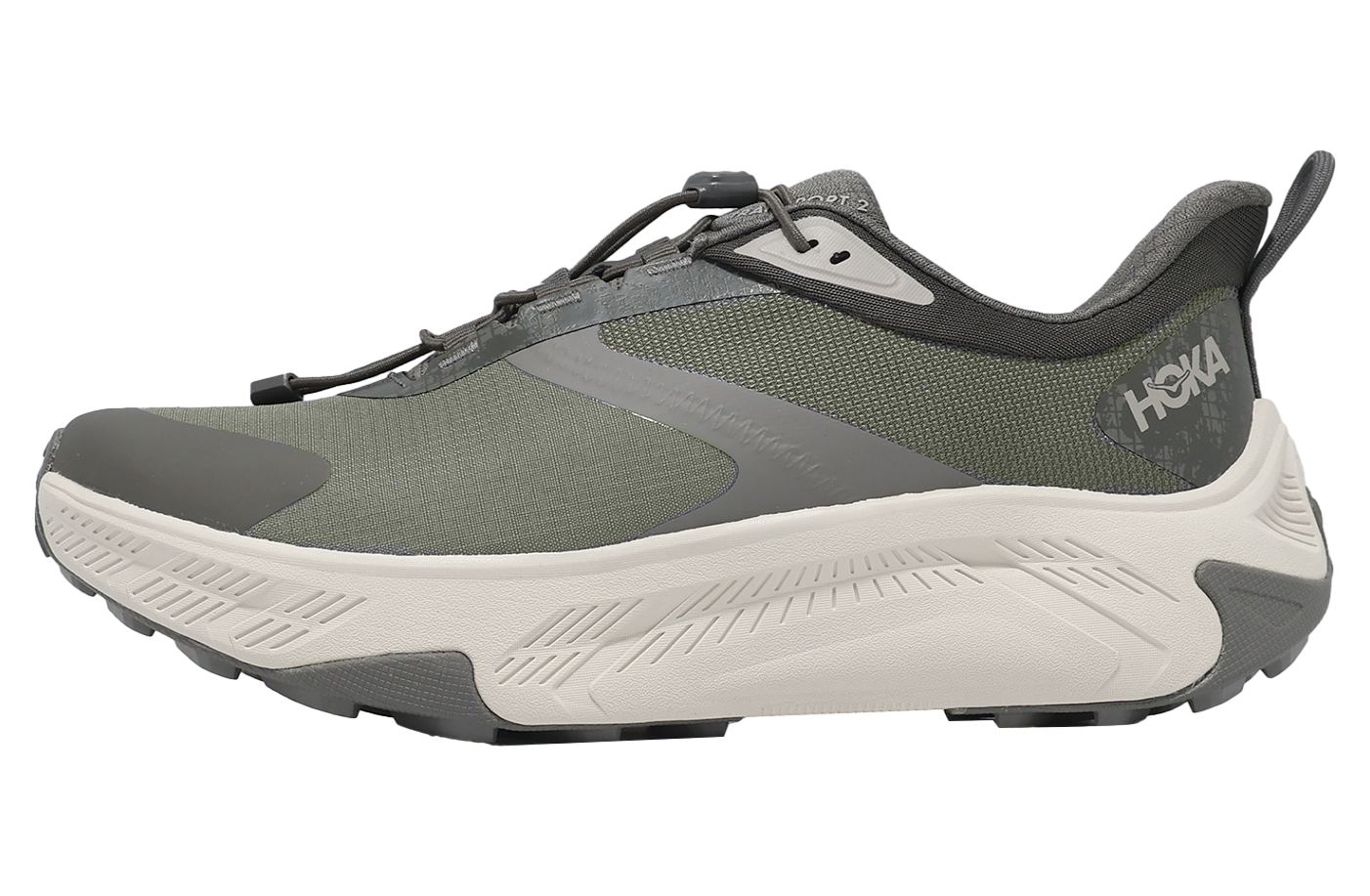 Hoka Transport 2 Wide Grey / White