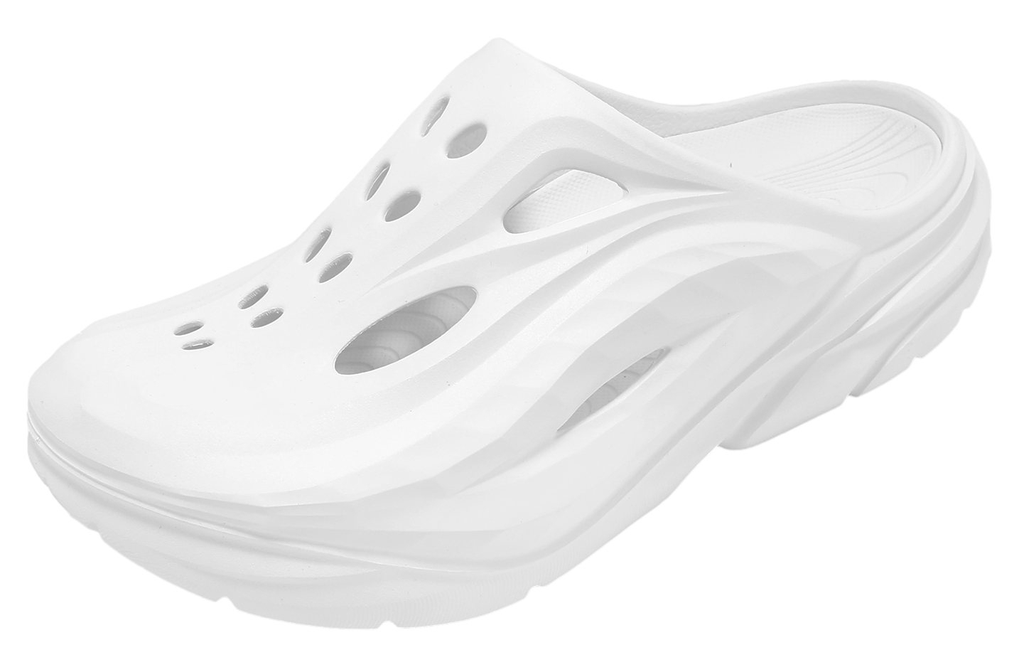 Hoka U Ora Recovery Mule White