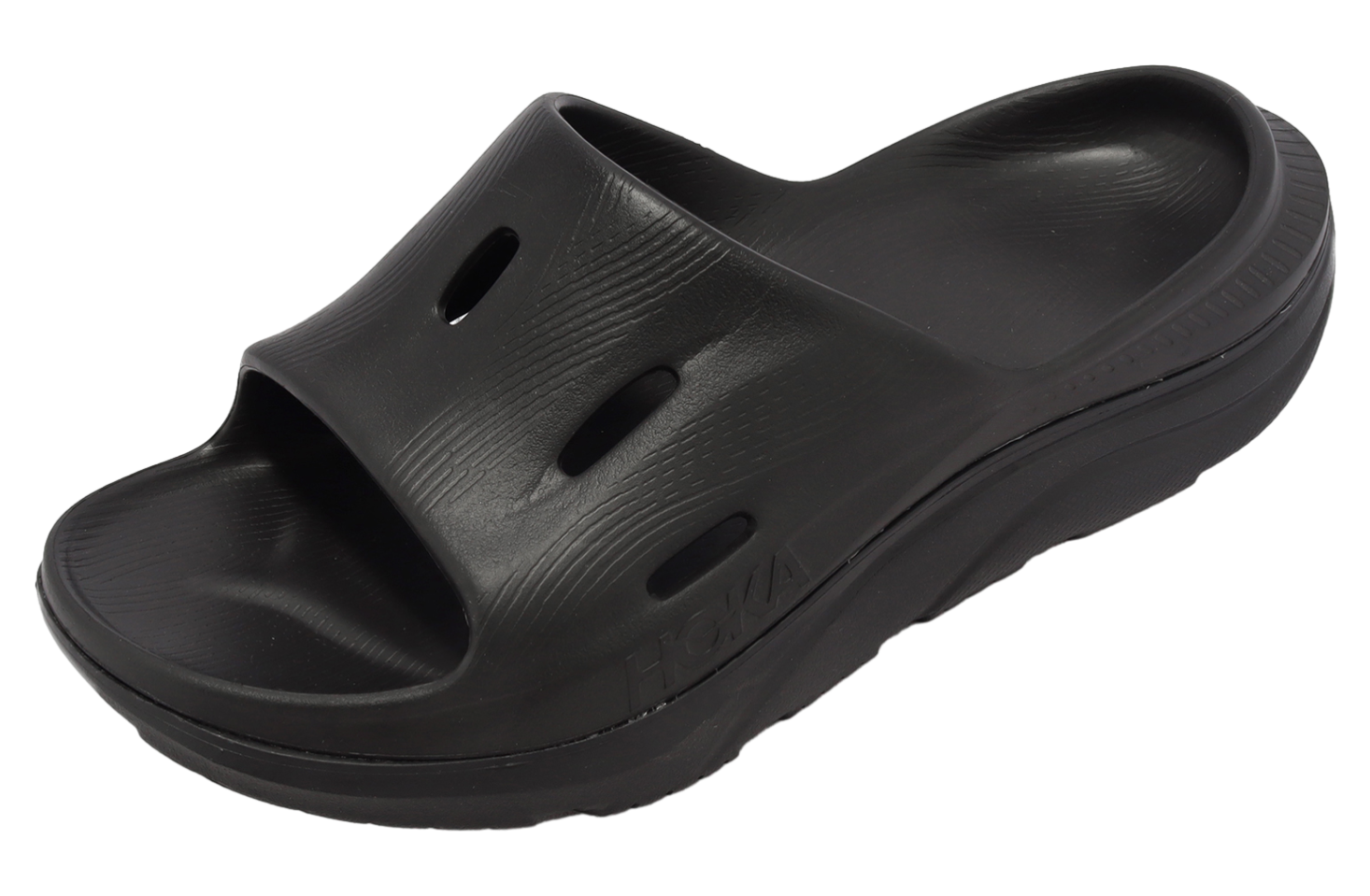 Hoka U Ora Recovery Slide 3 Black