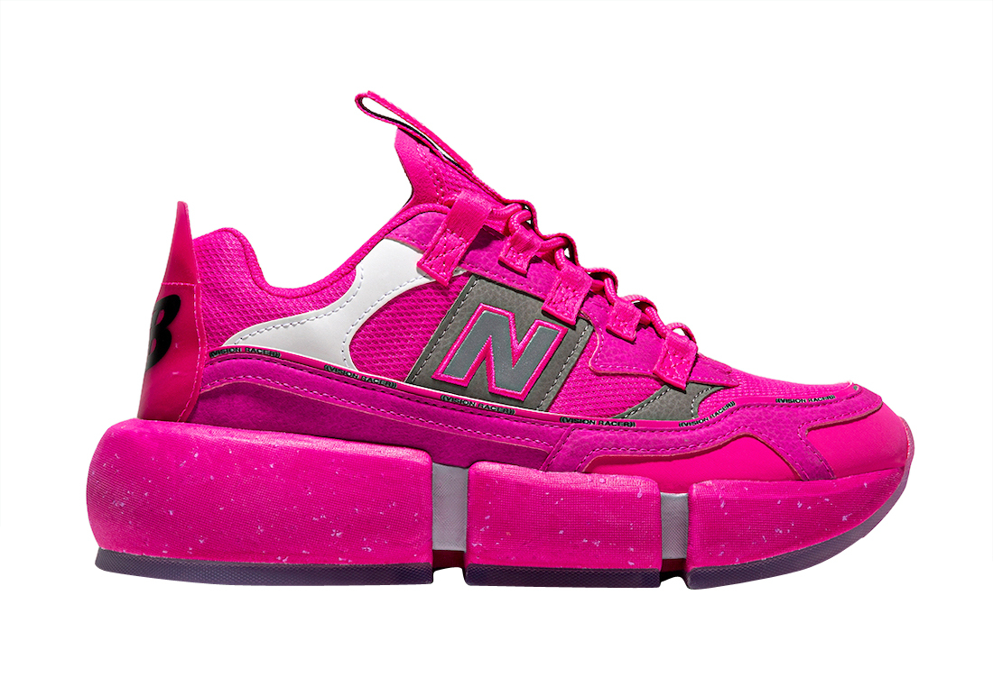 New Balance Jaden Smith Vision Racer White Pink Men's Size 8.5  Women's Size 10