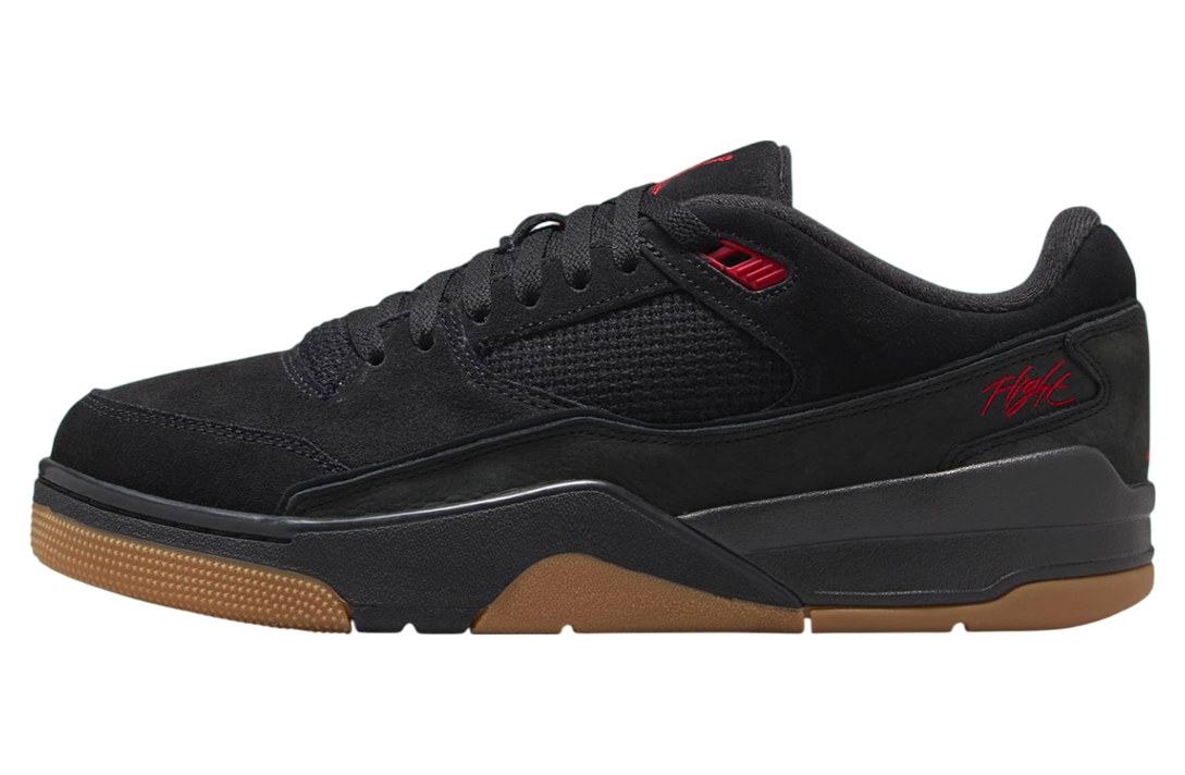 Jordan Flight Court Black / Gum Medium Brown