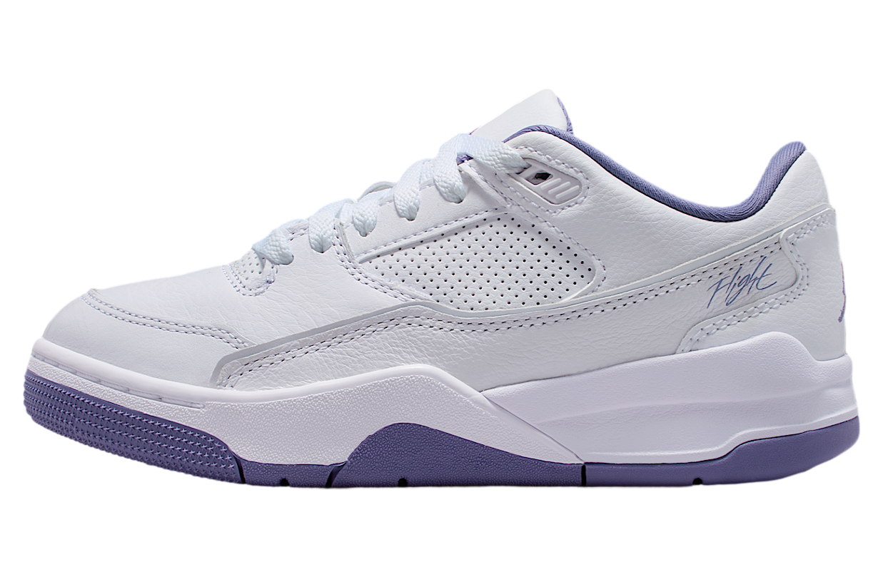 Jordan Flight Court Gs White / Dusty Amethyst