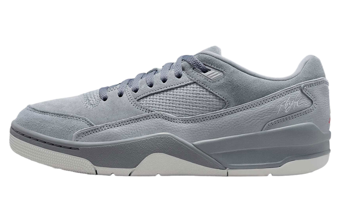 Jordan Flight Court Wolf Grey / University Red