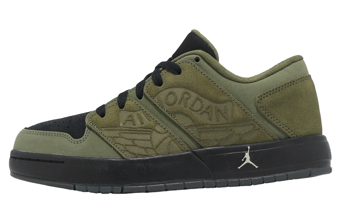 Jordan NU Retro 1 Low GS Medium Olive / Black