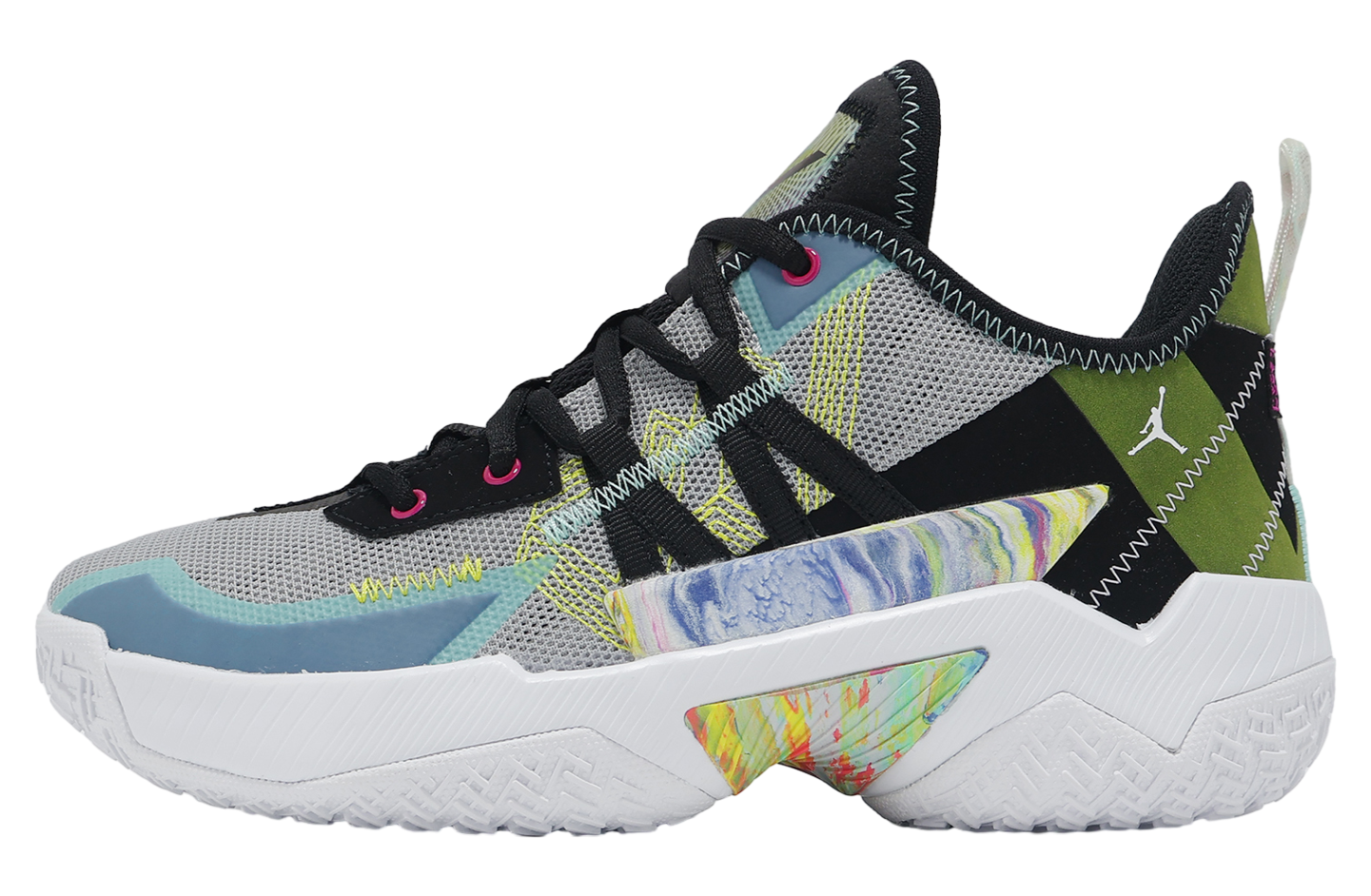 Jordan One Take II GS Wolf Grey / Fireberry