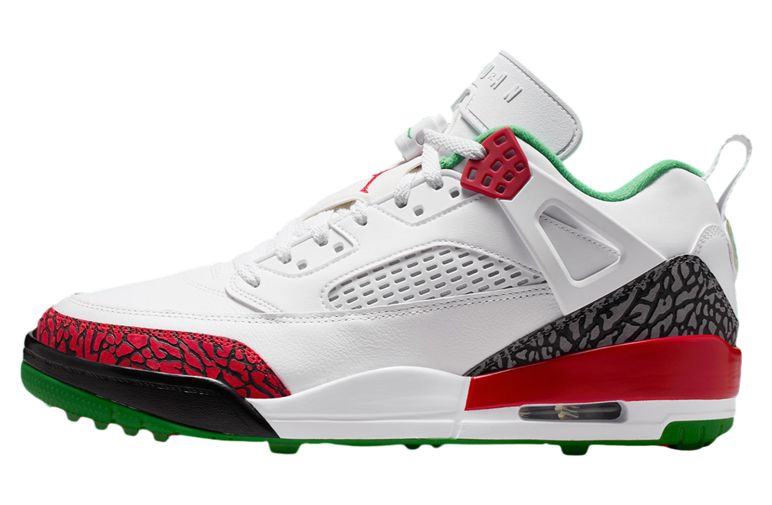 Jordan Spizike Low Golf White / Classic Green