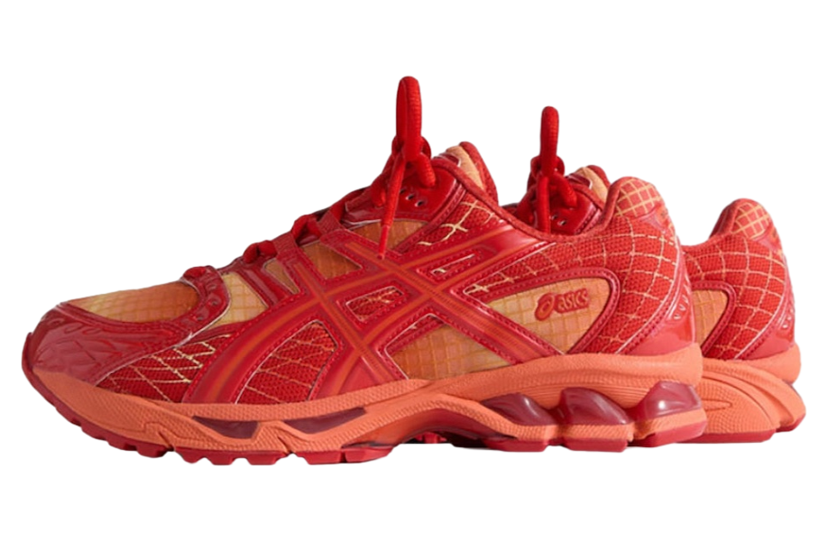 Kith x Marvel Vs. Capcom x Asics Gel-Nimbus 10.1 Iron Man Vs. Mega Man Italian Straw / Molten Lava