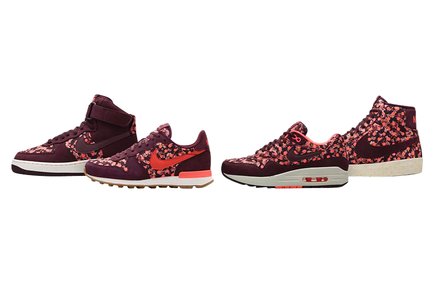 Liberty of London x Nike "Belmont Ivy Burgundy" Collection