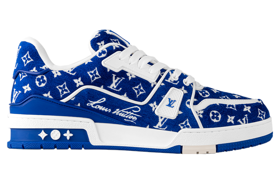 Louis Vuitton LV Trainer Blue Monogram Textile