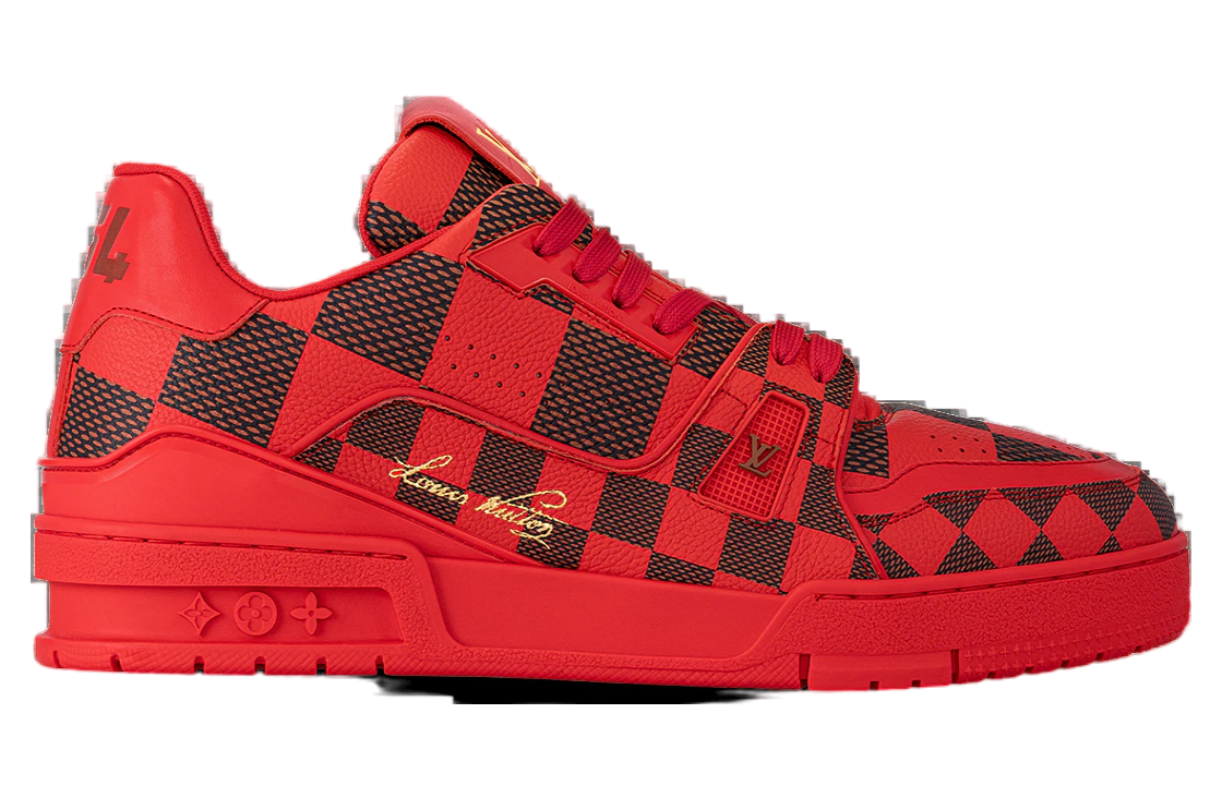 Louis Vuitton LV Trainer Damier Pop Red