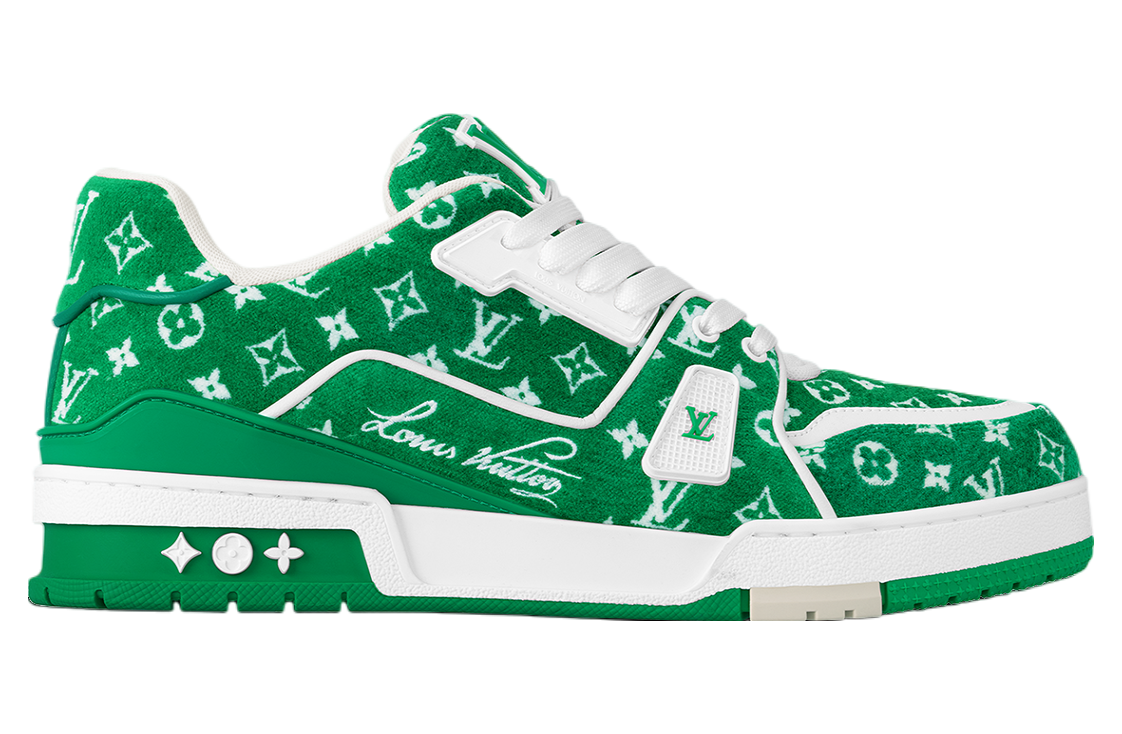 Louis Vuitton LV Trainer Green Monogram Textile