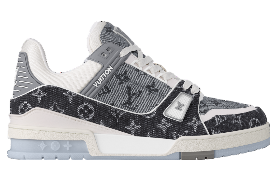 Louis Vuitton LV Trainer Grey / White (Monogram Denim)