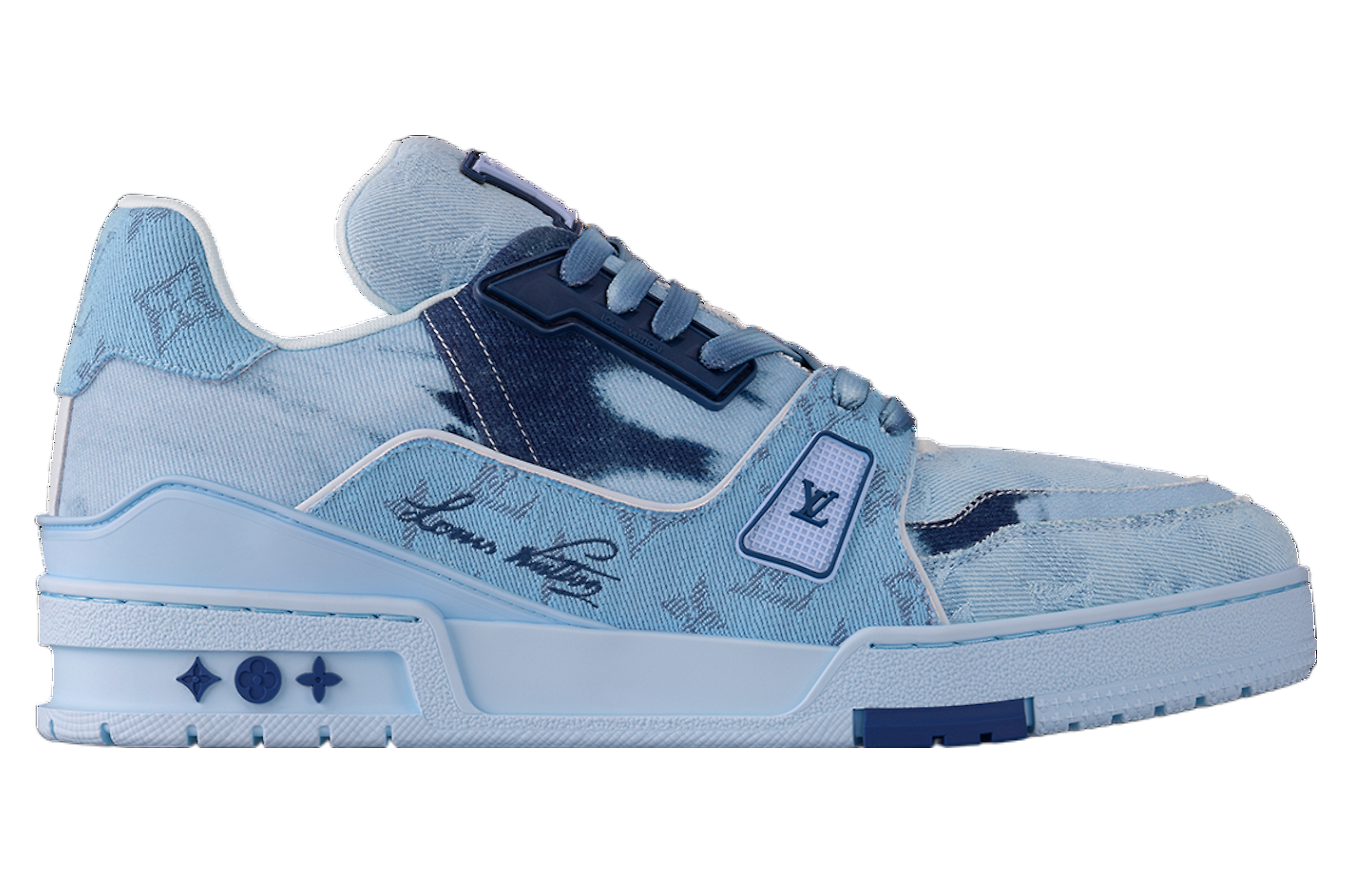 Louis Vuitton LV Trainer Light Blue Monogram Denim