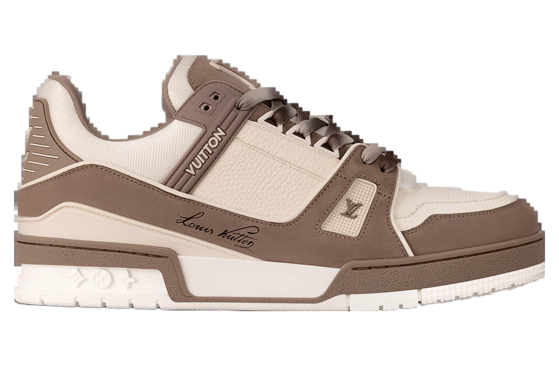 Louis Vuitton LV Trainer Taupe / White