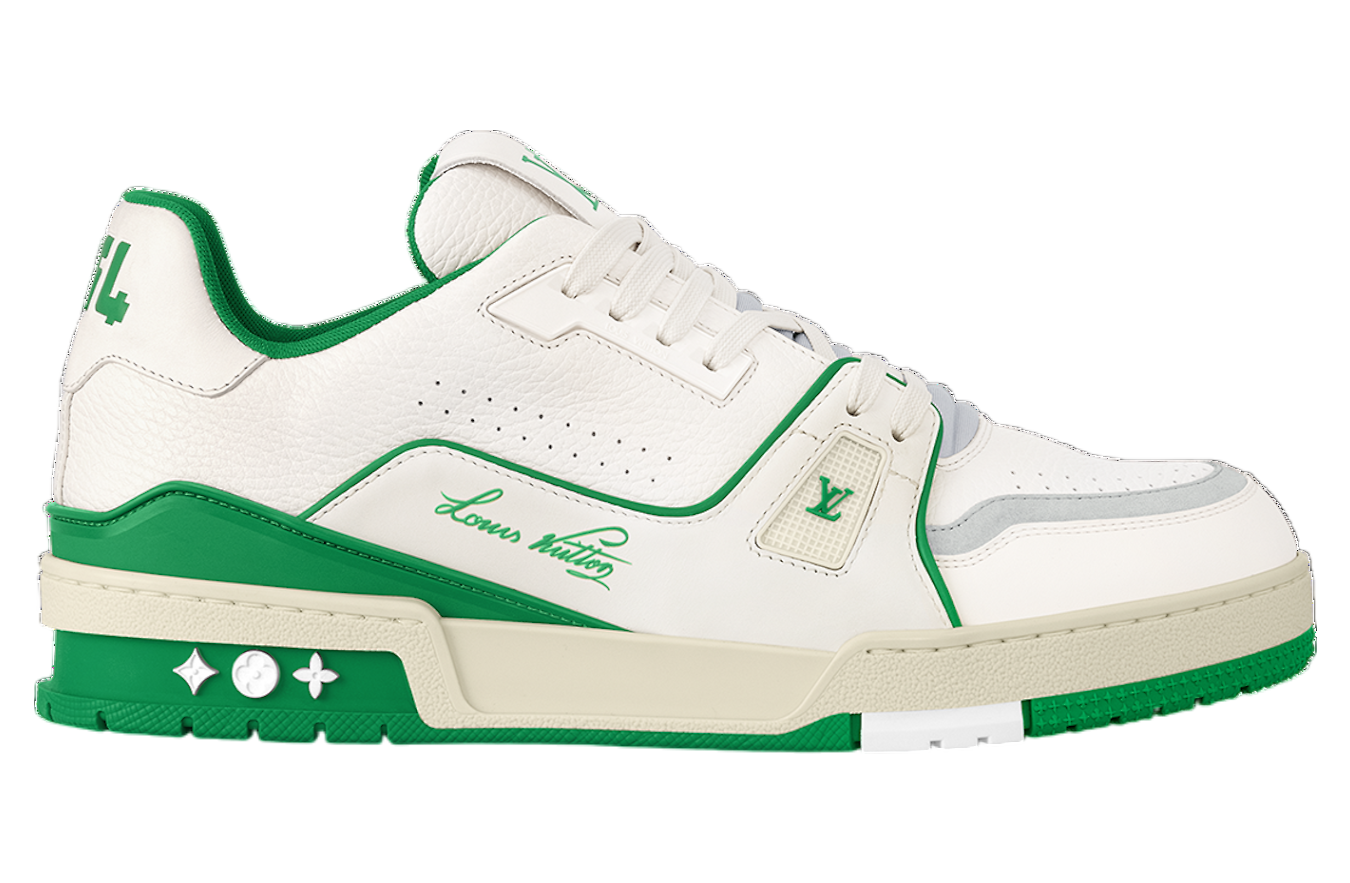 Louis Vuitton LV Trainer White / Green / Grey