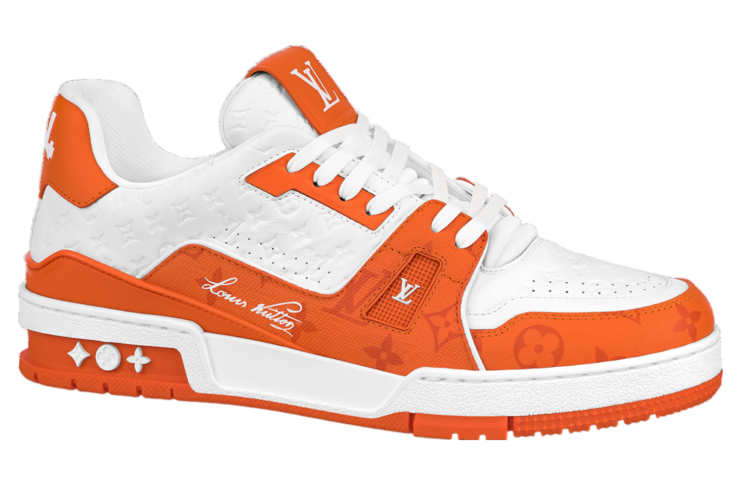 Louis Vuitton LV Trainer White / Orange #54