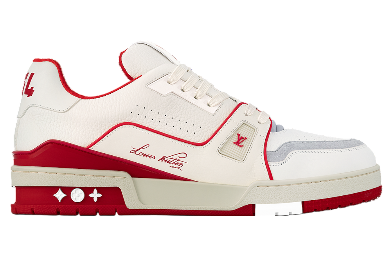 Louis Vuitton LV Trainer White / Red / Grey