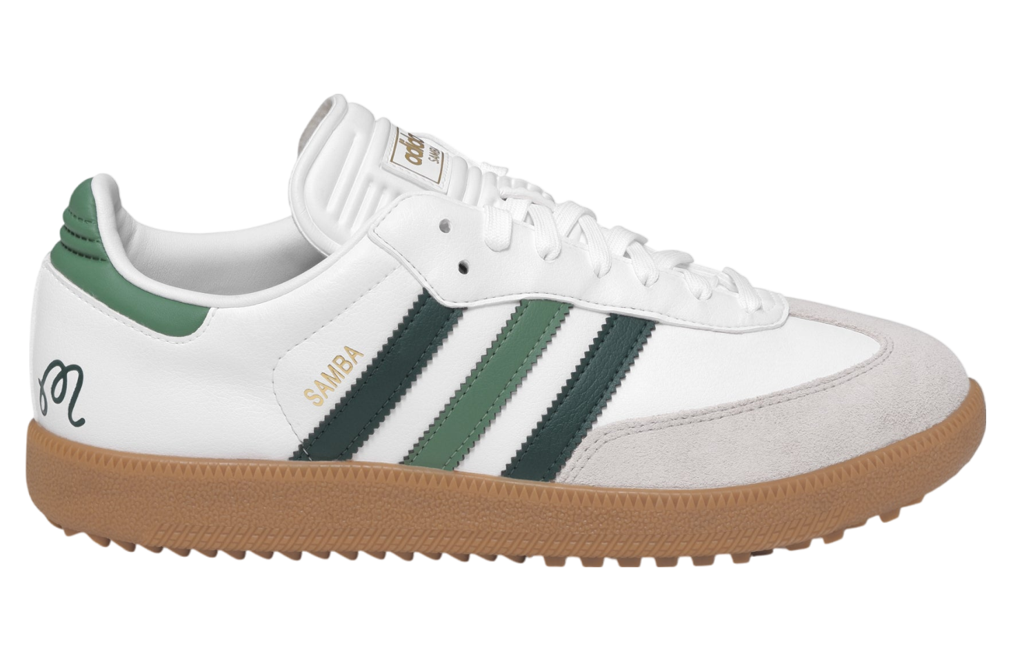 Malbon x Adidas Samba Golf White / Core Green