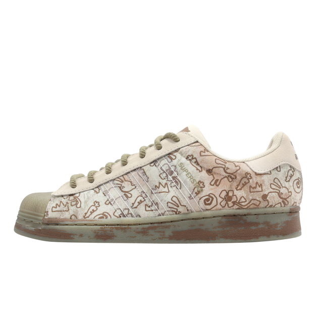 Melting Sadness X adidas Superstar Allover Graphics Clear Brown - Oct 2022 - H06343