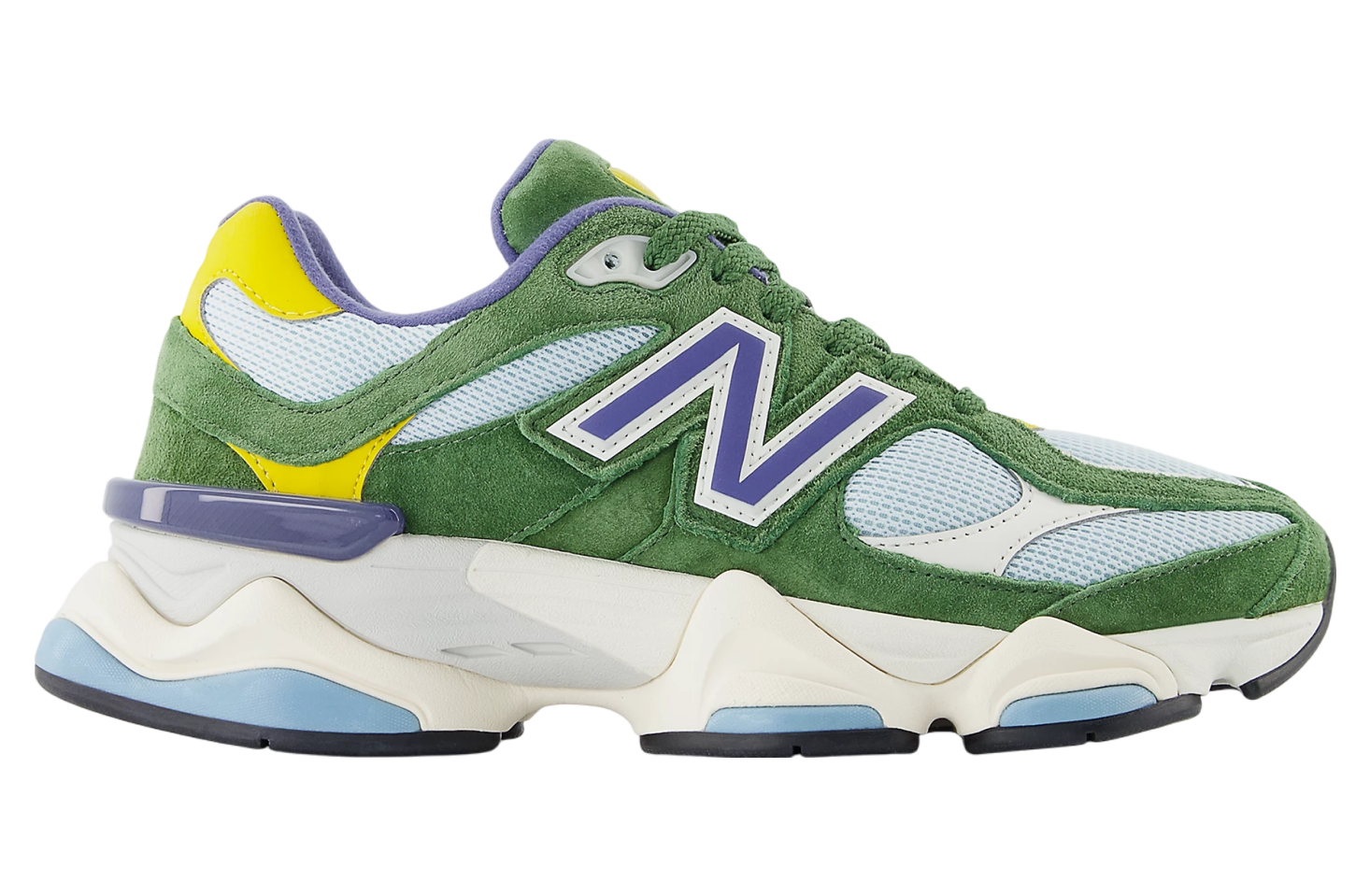 Mens New Balance 9060 Dark Alpine Green / Frosted Glass