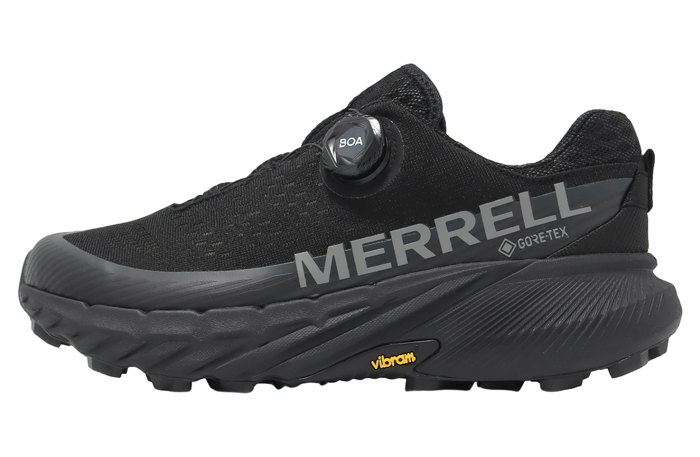 国内配送 MERRELL W AGILITY PEAK 5 BOA GORE-TEX BLACK Merrell Men's Agility Peak 5 GTX Black | Laurie's Shoes