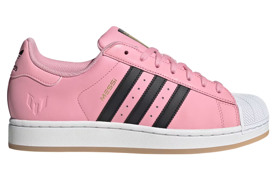 Messi X Adidas Superstar Light Pink / Core Black
