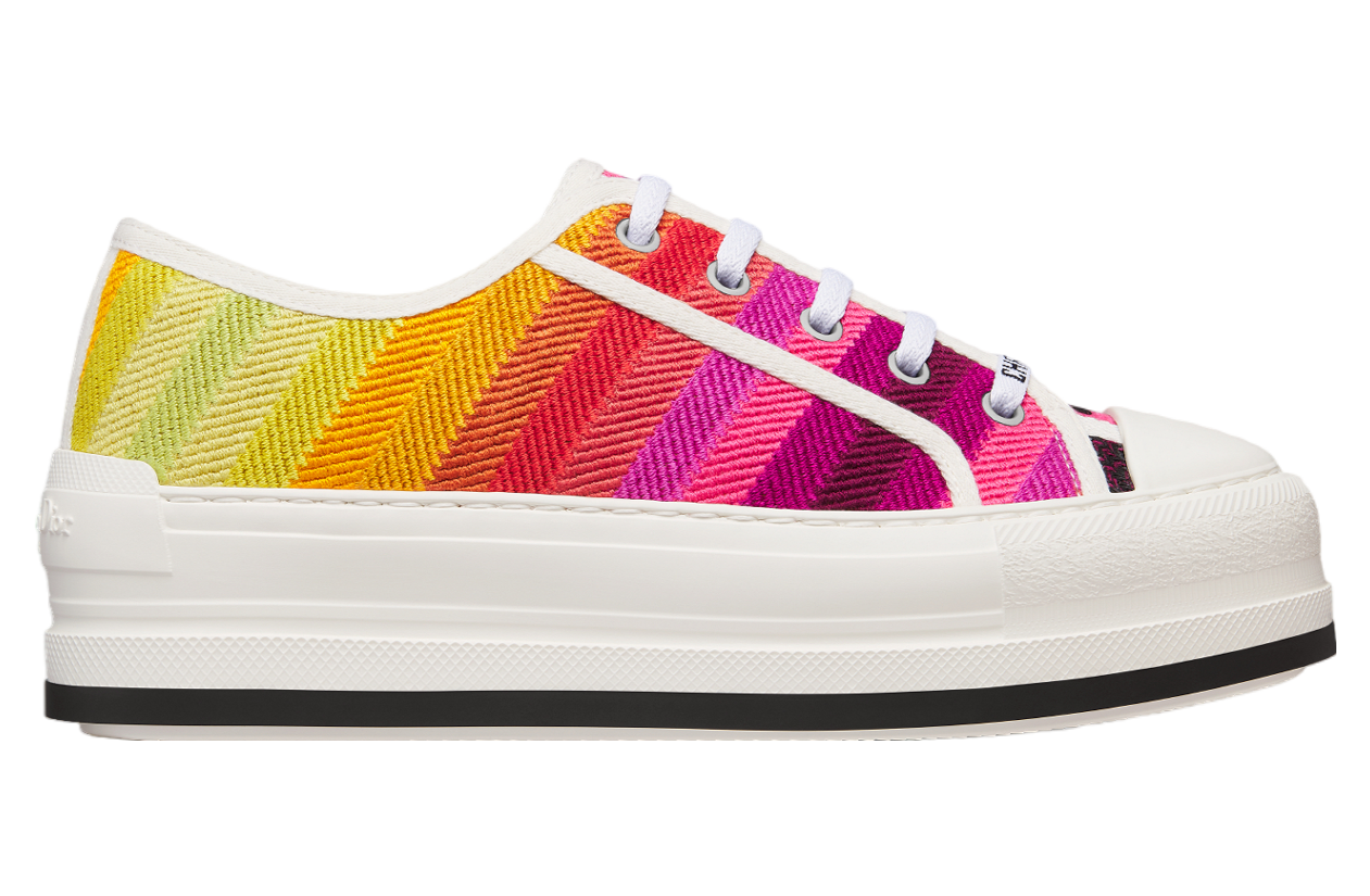 Miss Dior Walkndior Platform WMNS Multicolor Cotton / Bayadère Embroidery