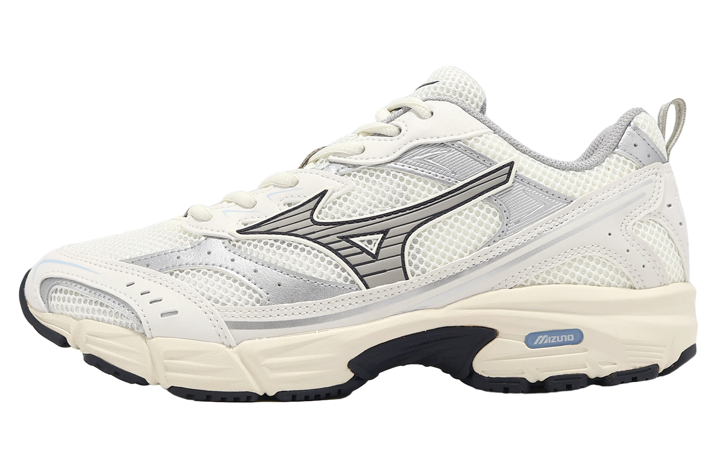 まさえ様　Mizuno MXR 24.5 ホワイト　シルバー MIZUNO ミズノ公式 MXR ユニセックス ホワイト×シルバー