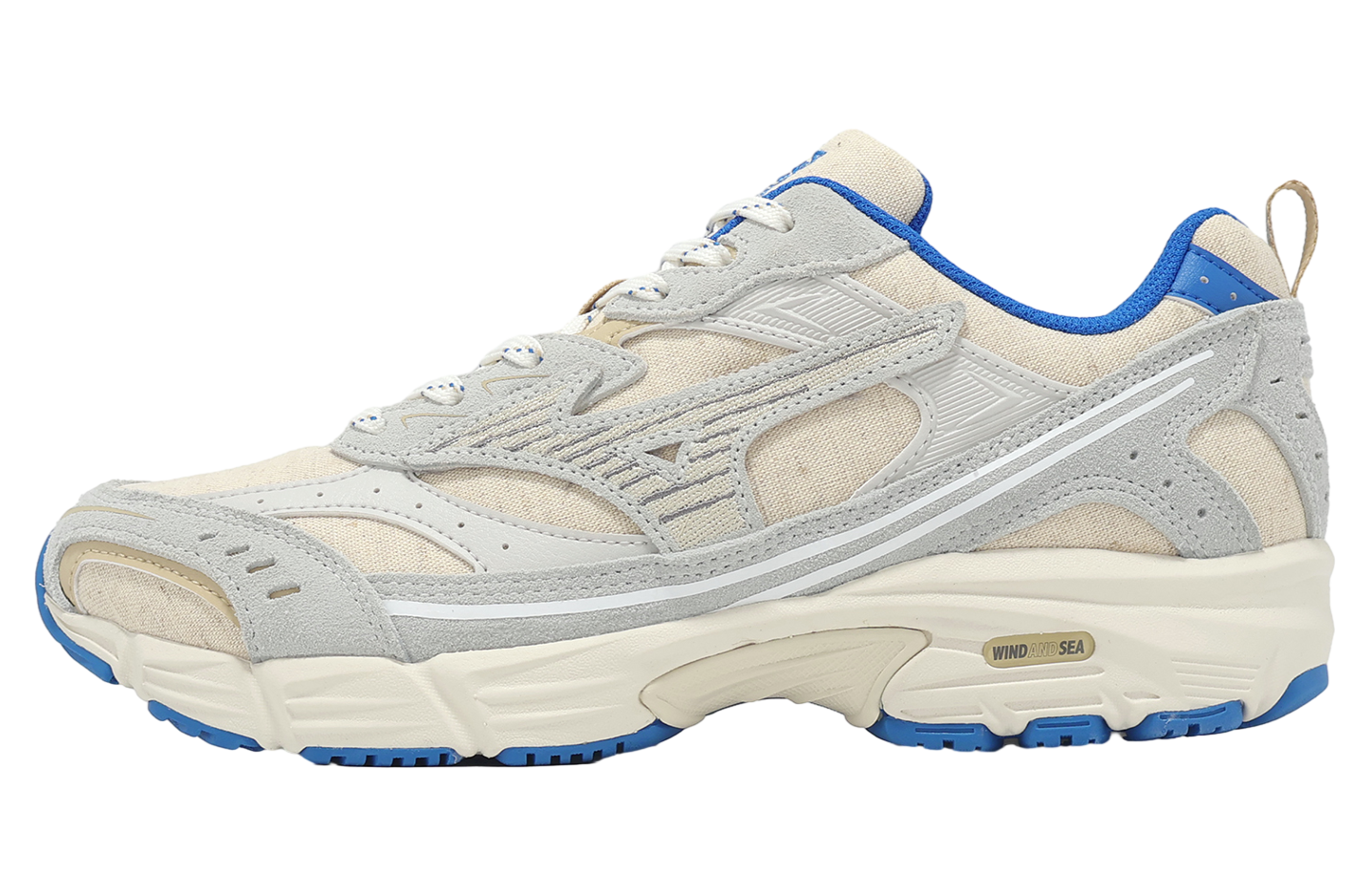【MIZUNO】MXR x WIND AND SEA (BEIGE/LIGHT GRAY/BLUE) WIND AND SEA × Mizuno MXR Beige Grey Blue D1GD242301 Men's